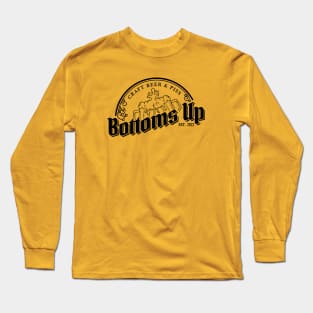 Bottoms Up (Black Logo) Long Sleeve T-Shirt